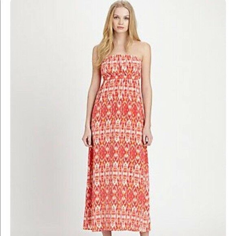 Joie Ruma Ikat Strapless Maxi Dress Size Small